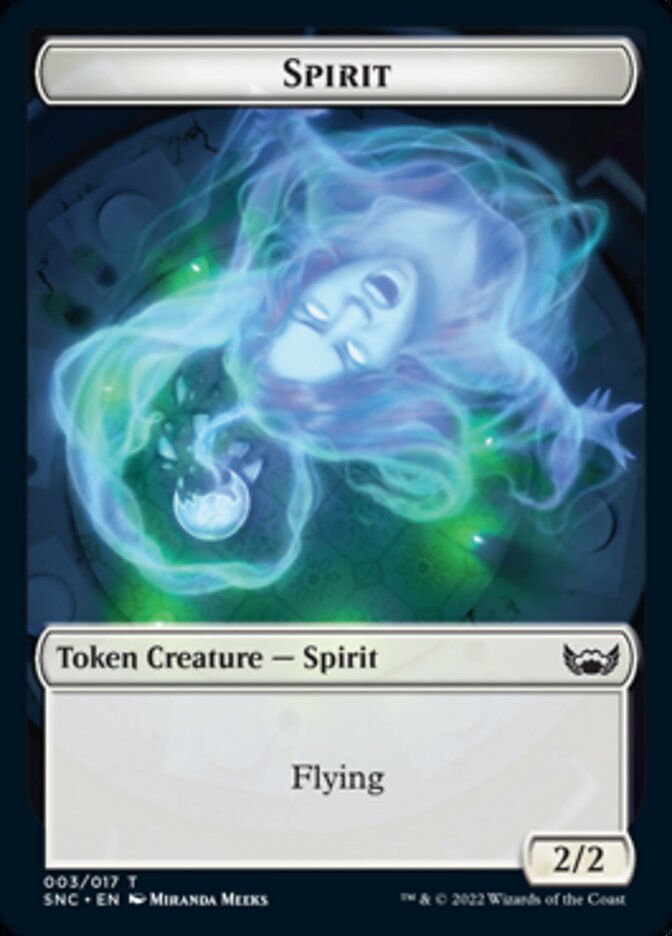 Fish // Spirit Double-Sided Token [Streets of New Capenna Tokens] | Tables and Towers