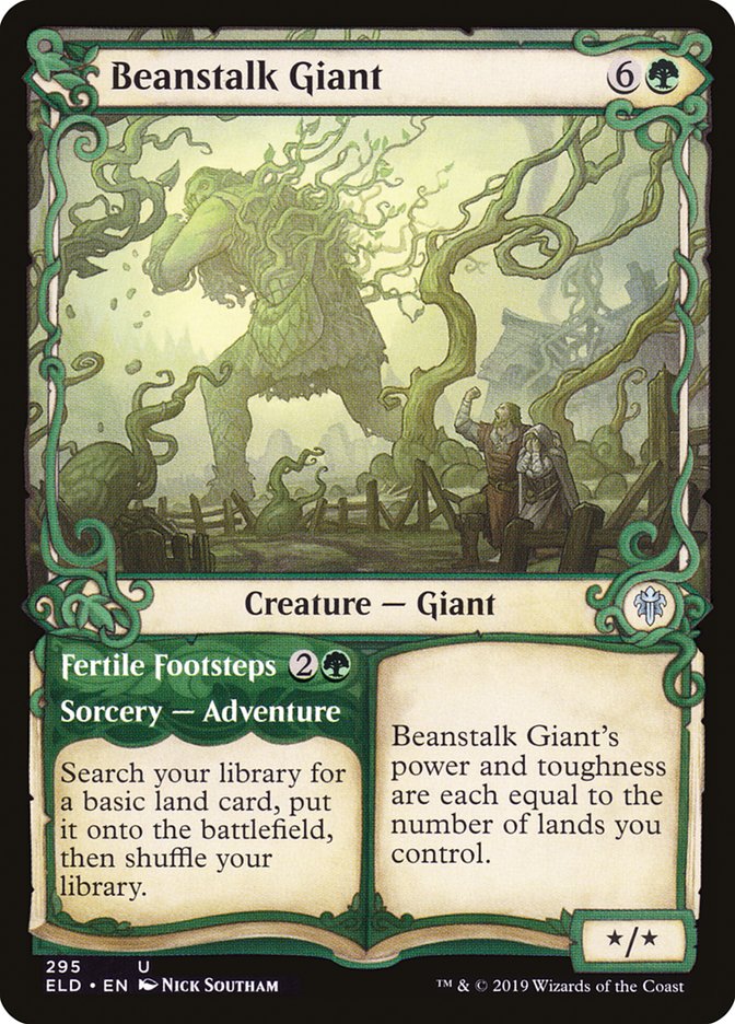 Beanstalk Giant // Fertile Footsteps (Showcase) [Throne of Eldraine] | Tables and Towers