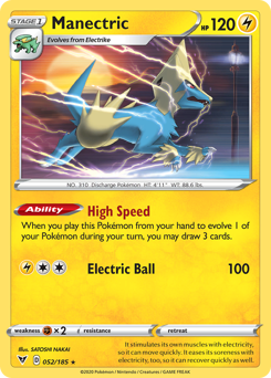 Manectric (052/185) [Sword & Shield: Vivid Voltage] | Tables and Towers