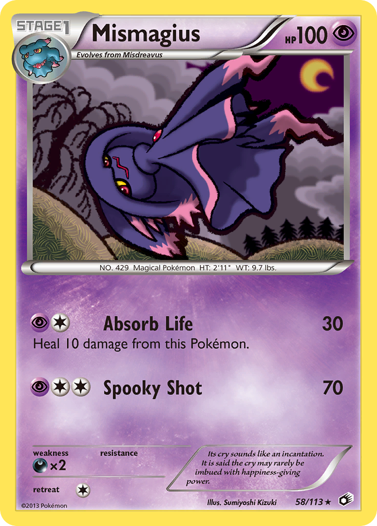 Mismagius (58/113) [Black & White: Legendary Treasures] | Tables and Towers