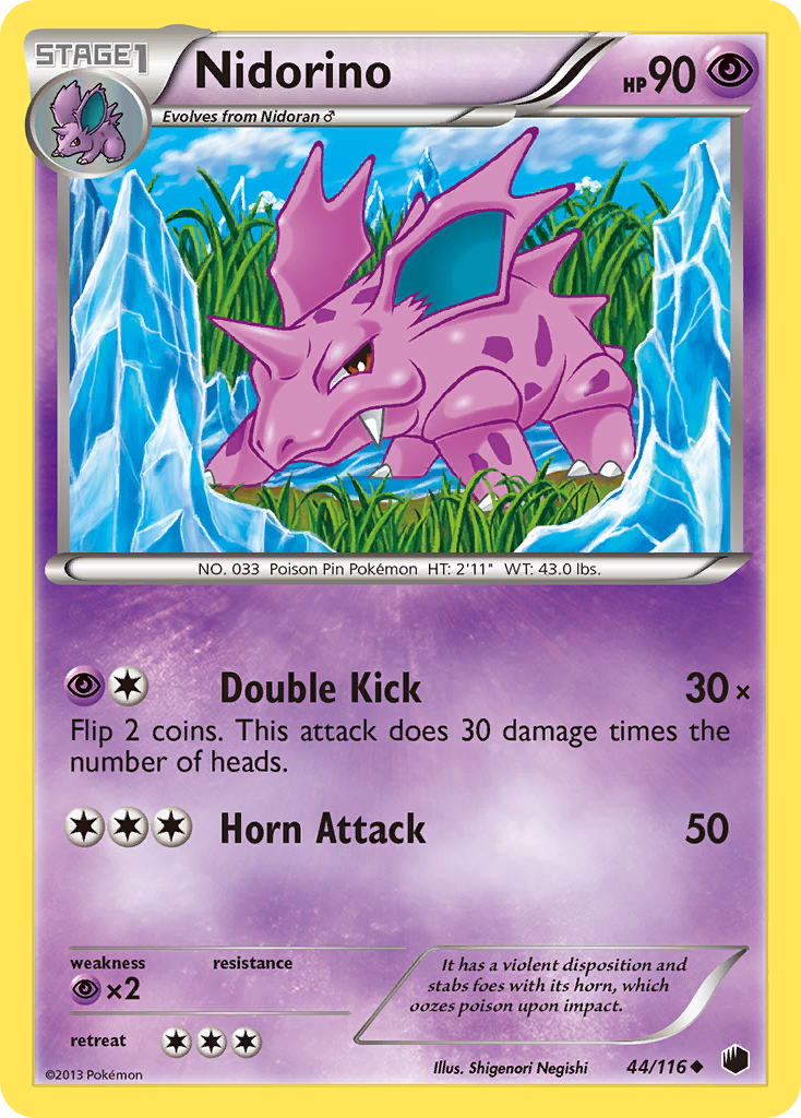 Nidorino (44/116) [Black & White: Plasma Freeze] | Tables and Towers