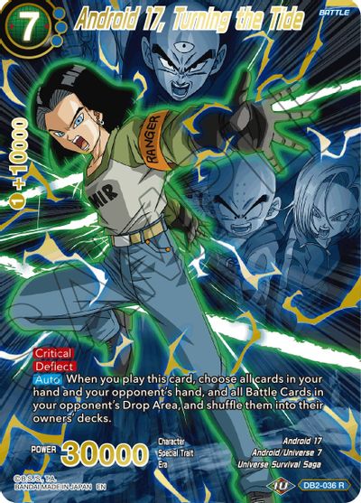 Android 17, Turning the Tide (Alternate Art) (DB2-036_R) [Special Anniversary Set 2021] | Tables and Towers