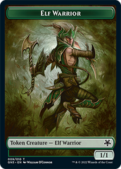 Soldier // Elf Warrior Double-Sided Token [Game Night: Free-for-All Tokens] | Tables and Towers