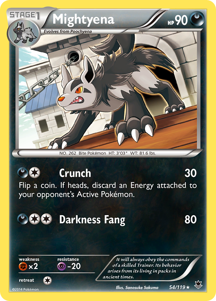 Mightyena (54/119) [XY: Phantom Forces] | Tables and Towers