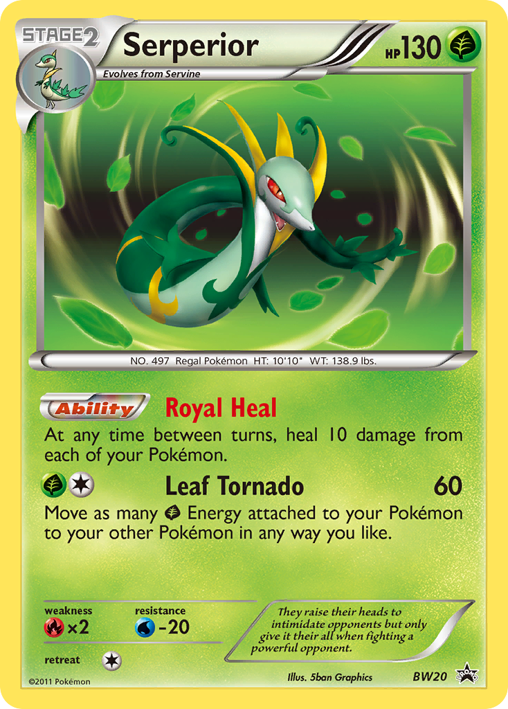 Serperior (BW20) [Black & White: Black Star Promos] | Tables and Towers