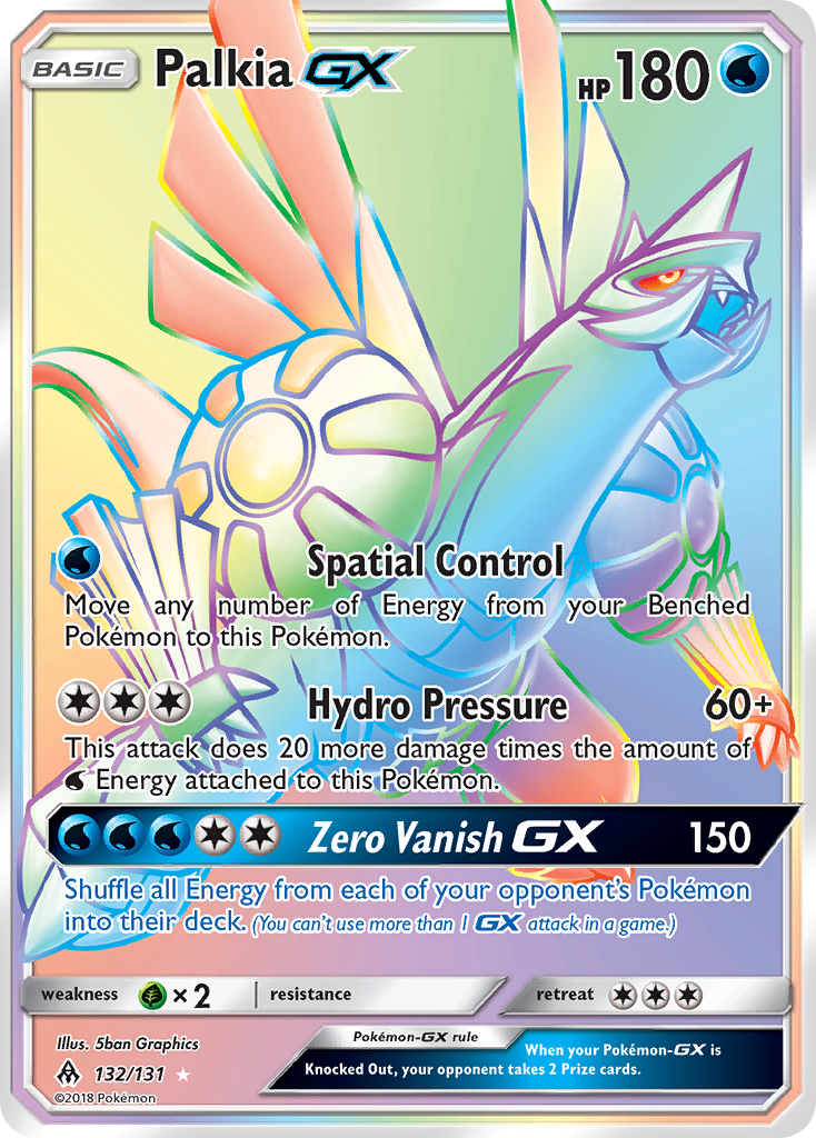 Palkia GX (132/131) [Sun & Moon: Forbidden Light] | Tables and Towers