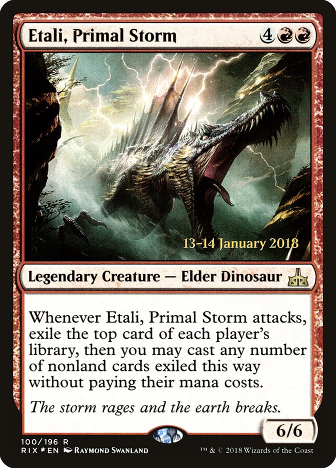 Etali, Primal Storm [Rivals of Ixalan Prerelease Promos] | Tables and Towers