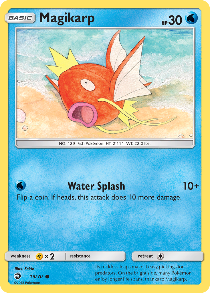 Magikarp (19/70) [Sun & Moon: Dragon Majesty] | Tables and Towers