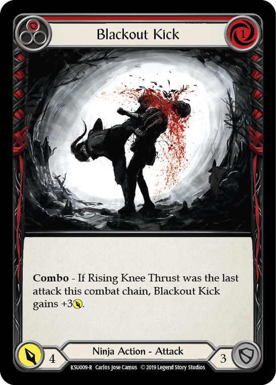 Blackout Kick (Red) [KSU009-R] (Katsu Hero Deck)  1st Edition Normal | Tables and Towers