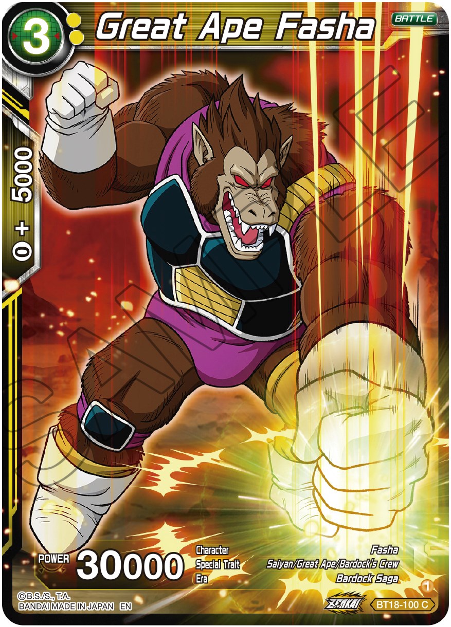 Great Ape Fasha (BT18-100) [Dawn of the Z-Legends] | Tables and Towers