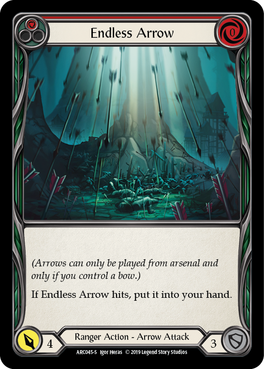 Endless Arrow [ARC045-S] (Arcane Rising)  1st Edition Rainbow Foil | Tables and Towers