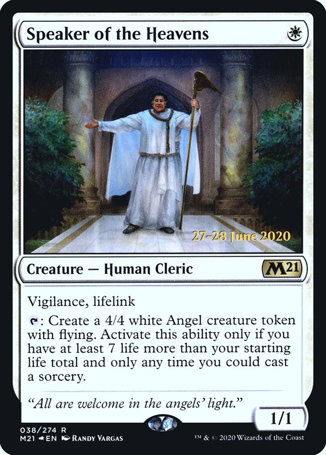 Speaker of the Heavens [Core Set 2021 Prerelease Promos] | Tables and Towers
