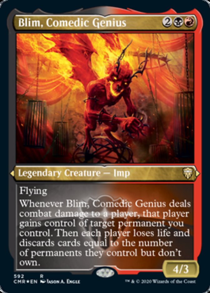 Blim, Comedic Genius (Etched) [Commander Legends] | Tables and Towers