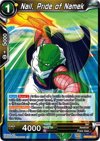 Nail, Pride of Namek (TB3-058) [Clash of Fates] | Tables and Towers