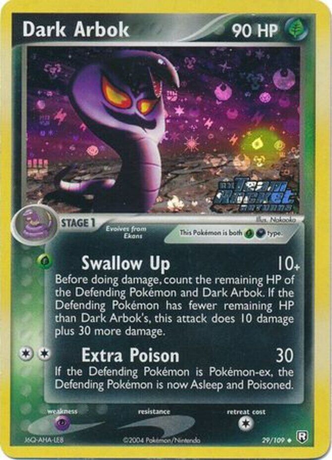 Dark Arbok (29/109) (Stamped) [EX: Team Rocket Returns] | Tables and Towers