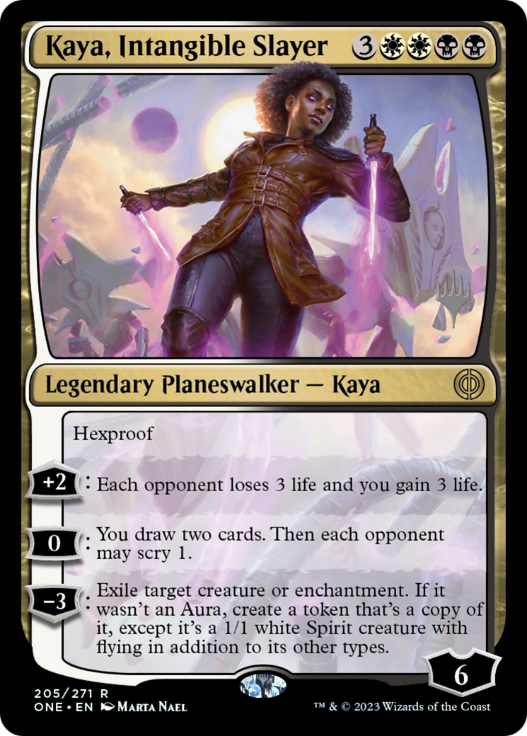 Kaya, Intangible Slayer (Promo Pack) [Phyrexia: All Will Be One Promos] | Tables and Towers