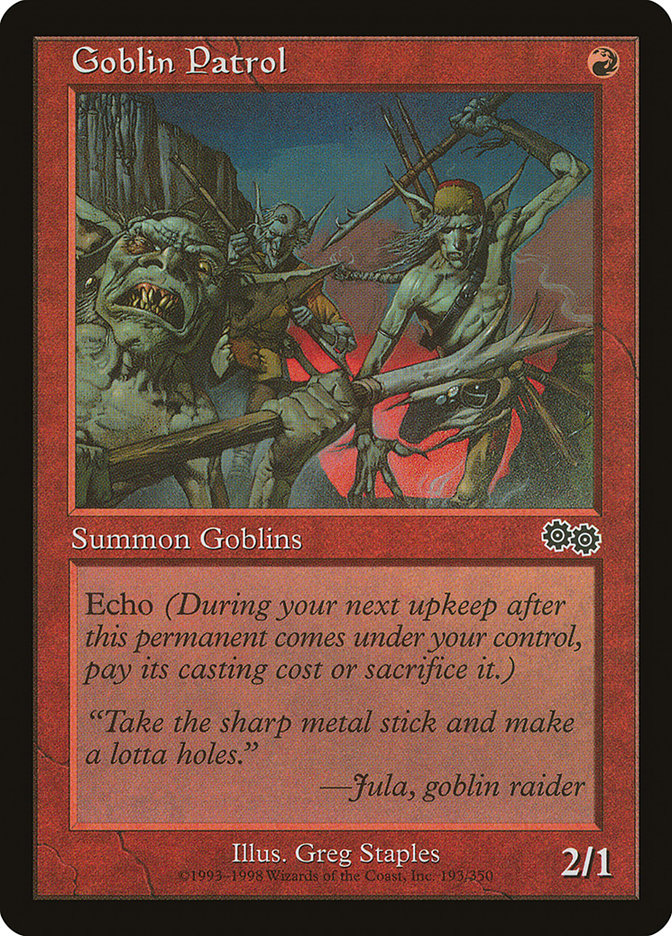 Goblin Patrol [Urza's Saga] | Tables and Towers