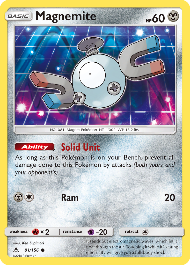 Magnemite (81/156) [Sun & Moon: Ultra Prism] | Tables and Towers