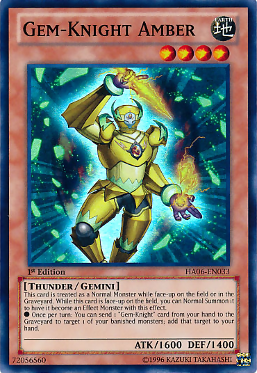 Gem-Knight Amber [HA06-EN033] Super Rare | Tables and Towers