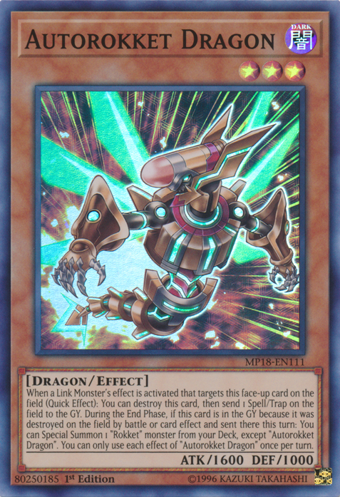 Autorokket Dragon [MP18-EN111] Super Rare | Tables and Towers