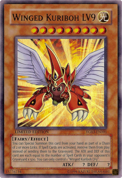 Winged Kuriboh LV9 [YG03-EN001] Ultra Rare | Tables and Towers