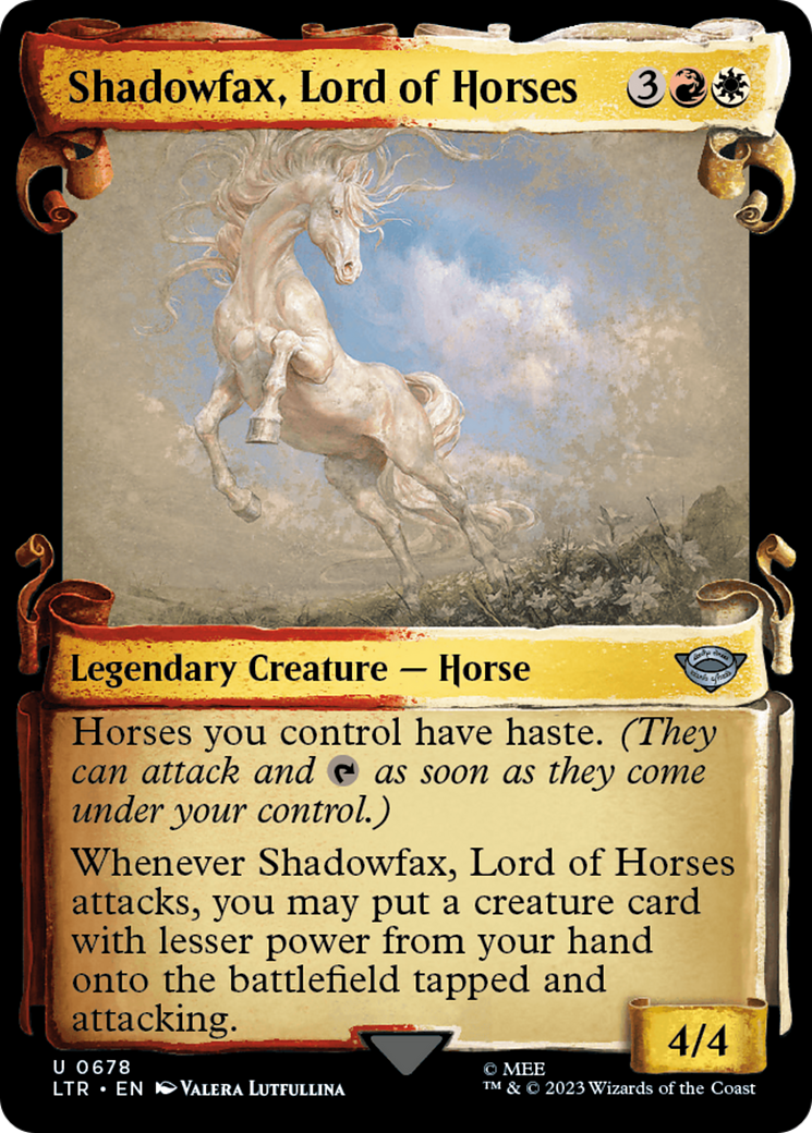 Shadowfax, Lord of Horses [The Lord of the Rings: Tales of Middle-Earth Showcase Scrolls] | Tables and Towers