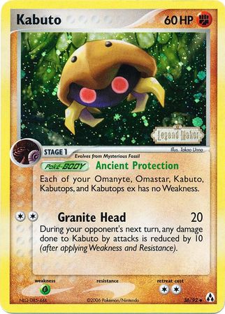 Kabuto (36/92) (Stamped) [EX: Legend Maker] | Tables and Towers