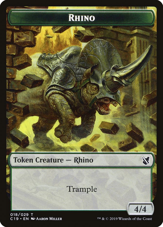 Rhino Token [Commander 2019 Tokens] | Tables and Towers