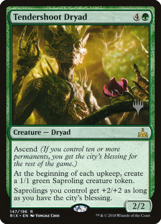 Tendershoot Dryad (Promo Pack) [Rivals of Ixalan Promos] | Tables and Towers