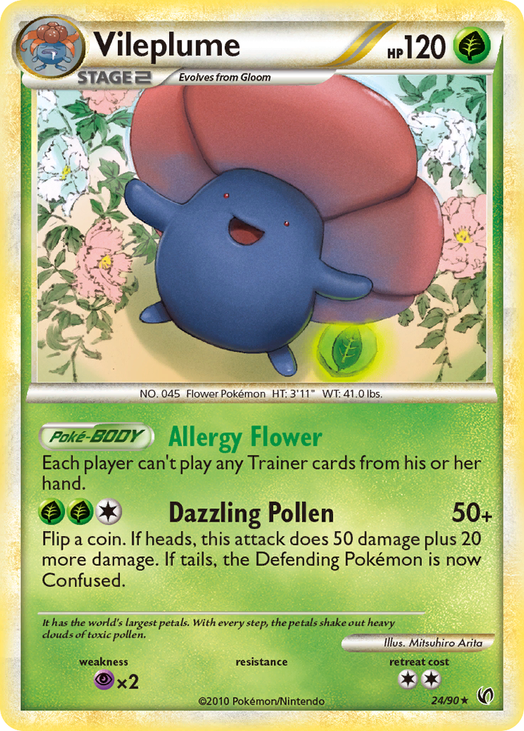 Vileplume (24/90) [HeartGold & SoulSilver: Undaunted] | Tables and Towers