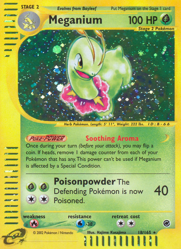 Meganium (18/165) [Expedition: Base Set] | Tables and Towers