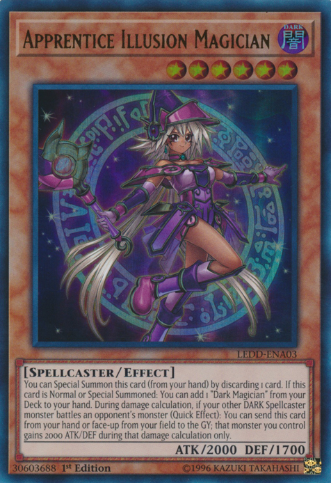 Apprentice Illusion Magician [LEDD-ENA03] Ultra Rare | Tables and Towers