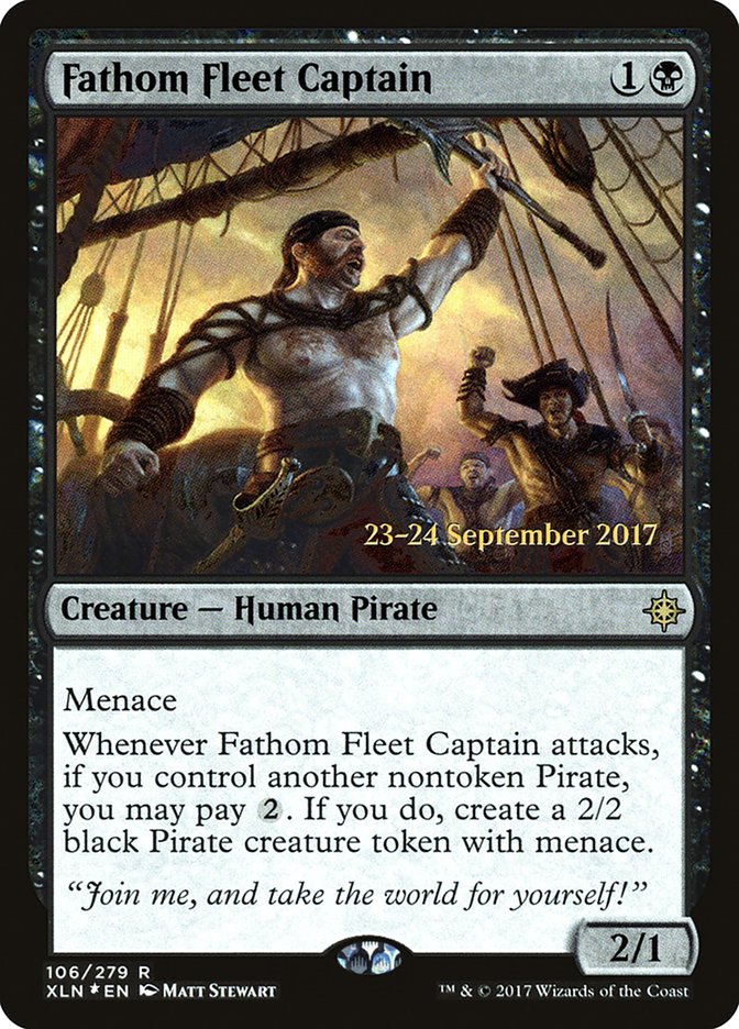 Fathom Fleet Captain [Ixalan Prerelease Promos] | Tables and Towers