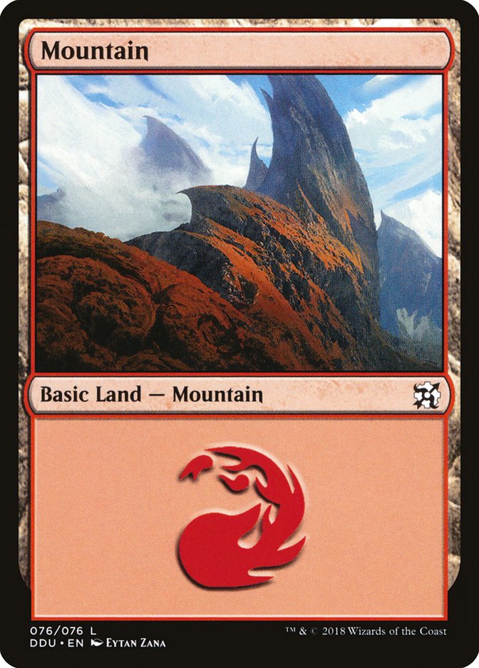 Mountain (76) [Duel Decks: Elves vs. Inventors] | Tables and Towers