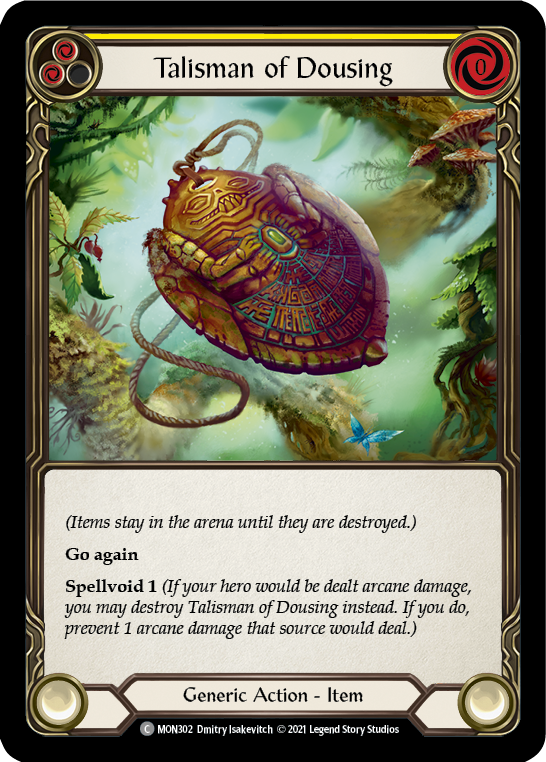 Talisman of Dousing [MON302-RF] (Monarch)  1st Edition Rainbow Foil | Tables and Towers