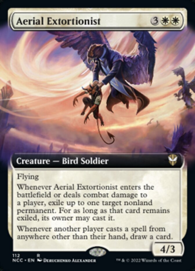 Aerial Extortionist (Extended Art) [Streets of New Capenna Commander] | Tables and Towers