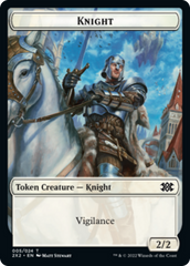 Drake // Knight Double-Sided Token [Double Masters 2022 Tokens] | Tables and Towers