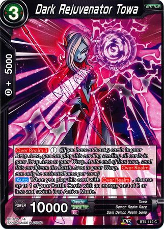 Dark Rejuvenator Towa (BT4-112) [Colossal Warfare] | Tables and Towers