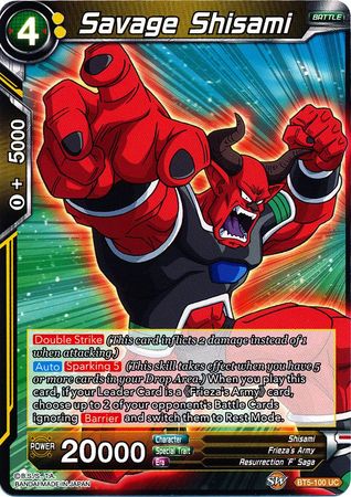 Savage Shisami (BT5-100) [Miraculous Revival] | Tables and Towers