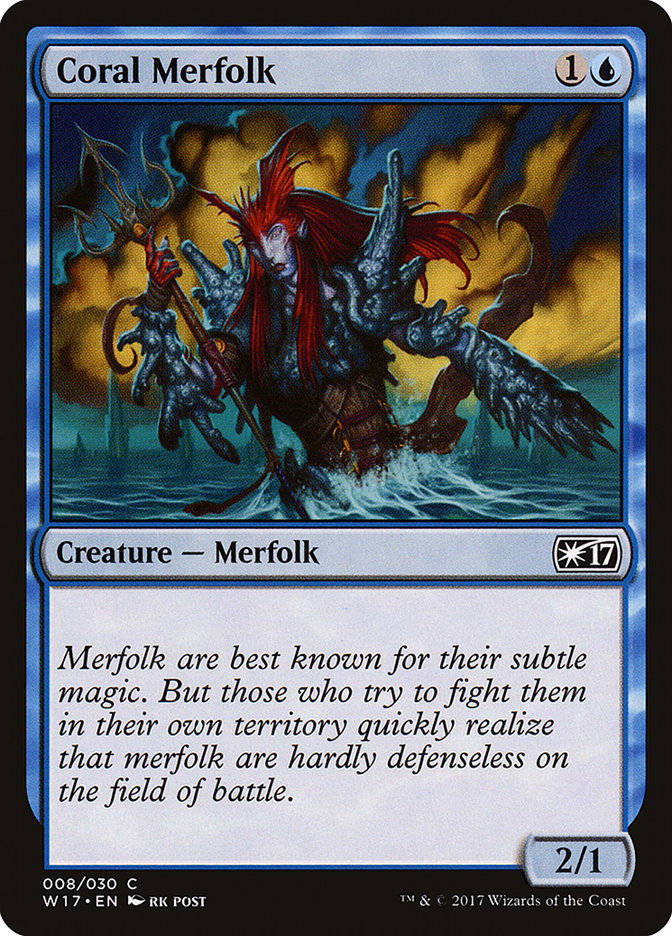 Coral Merfolk [Welcome Deck 2017] | Tables and Towers