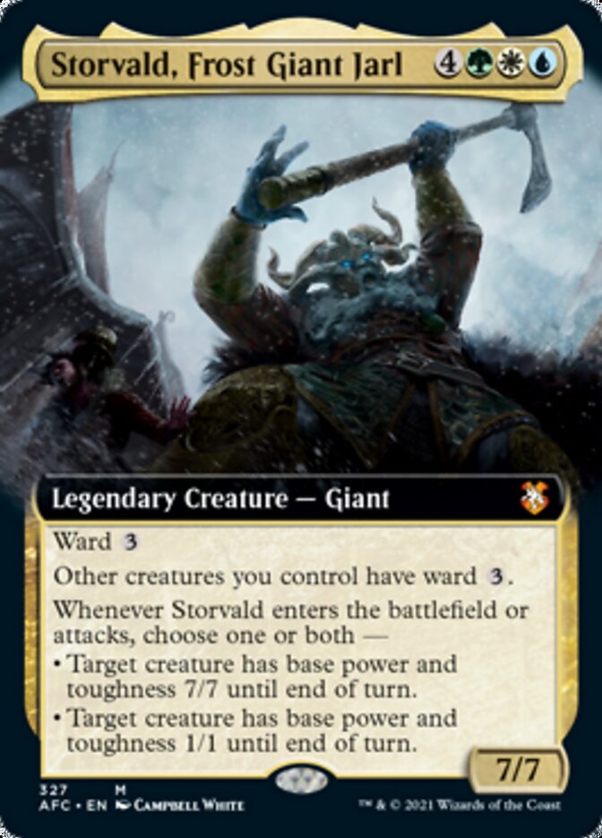 Storvald, Frost Giant Jarl (Extended Art) [Dungeons & Dragons: Adventures in the Forgotten Realms Commander] | Tables and Towers