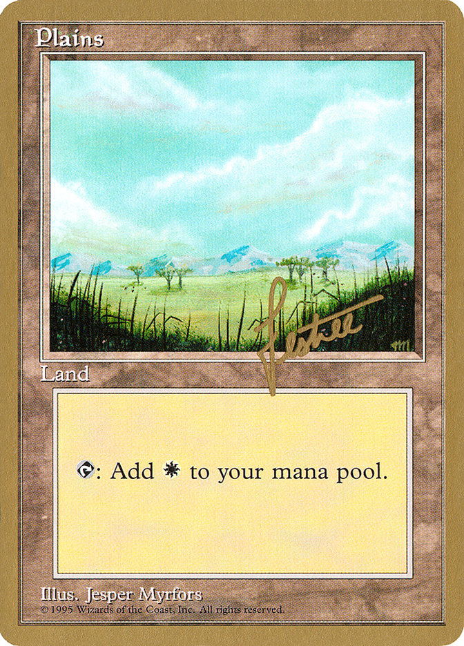 Plains (bl365) (Bertrand Lestree) [Pro Tour Collector Set] | Tables and Towers