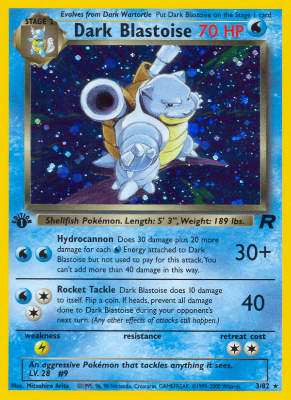 Dark Blastoise (3/82) [Team Rocket 1st Edition] | Tables and Towers