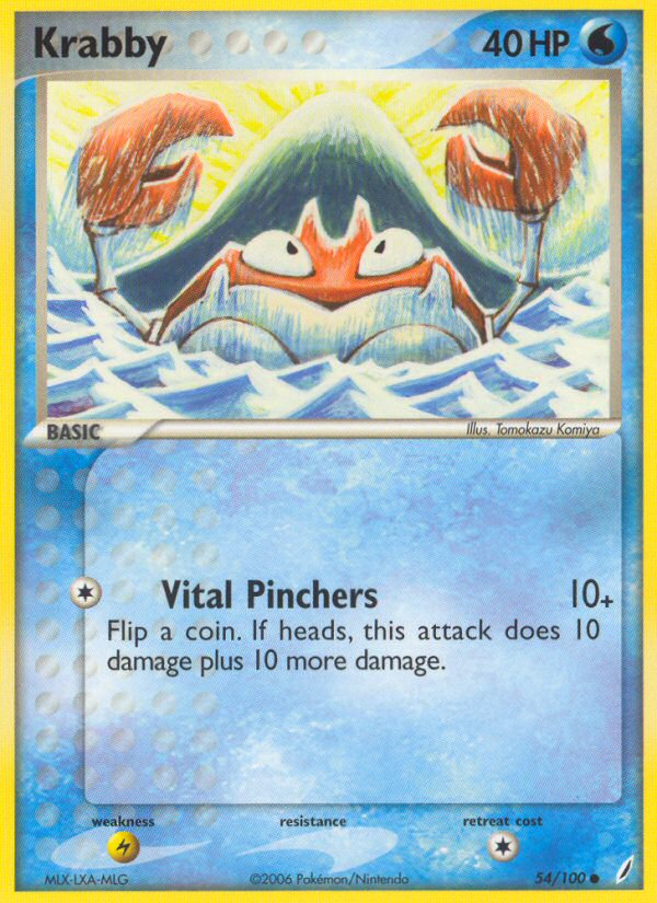 Krabby (54/100) [EX: Crystal Guardians] | Tables and Towers