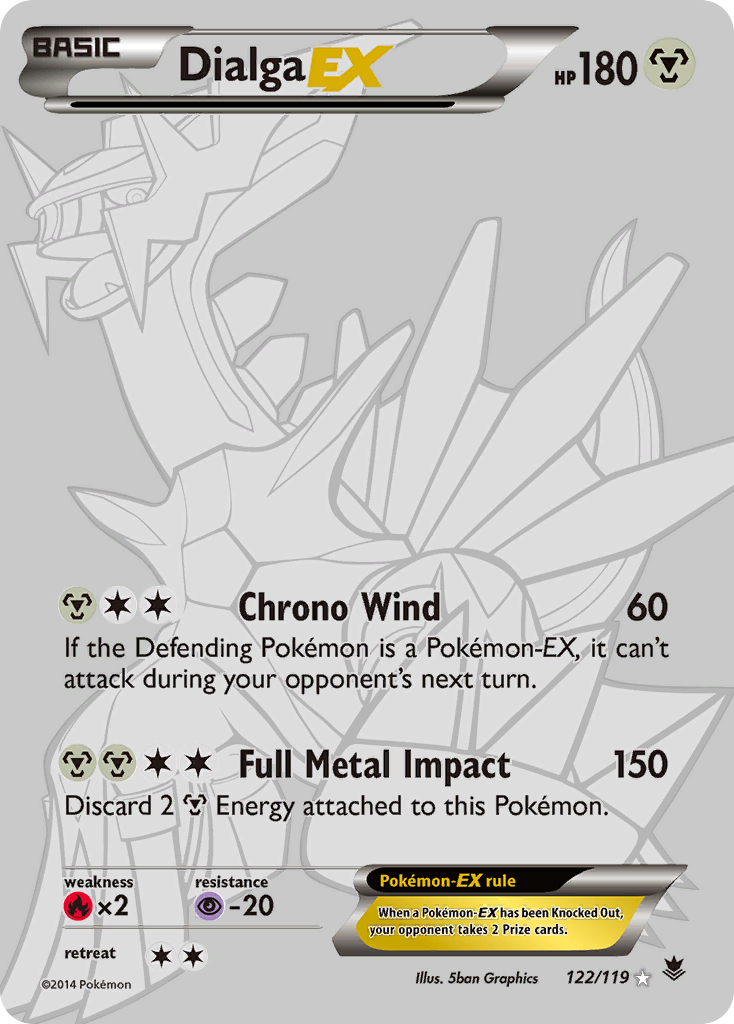 Dialga EX (122/119) [XY: Phantom Forces] | Tables and Towers