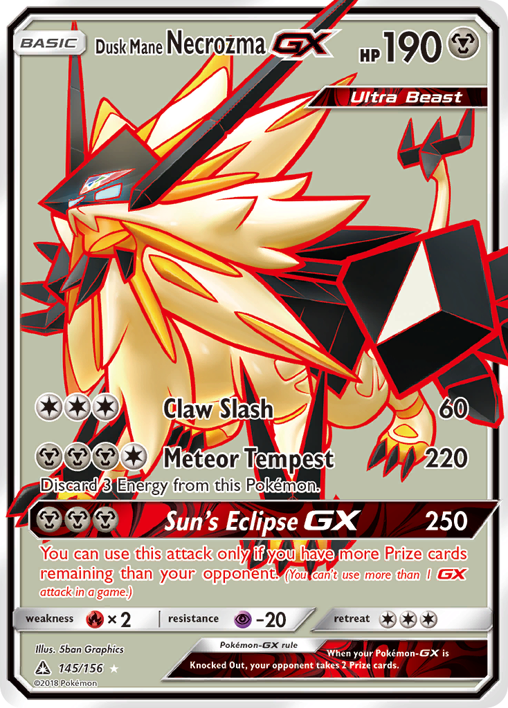 Dusk Mane Necrozma GX (145/156) [Sun & Moon: Ultra Prism] | Tables and Towers