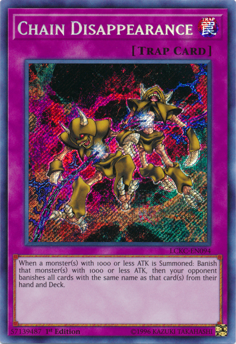 Chain Disappearance [LCKC-EN094] Secret Rare | Tables and Towers