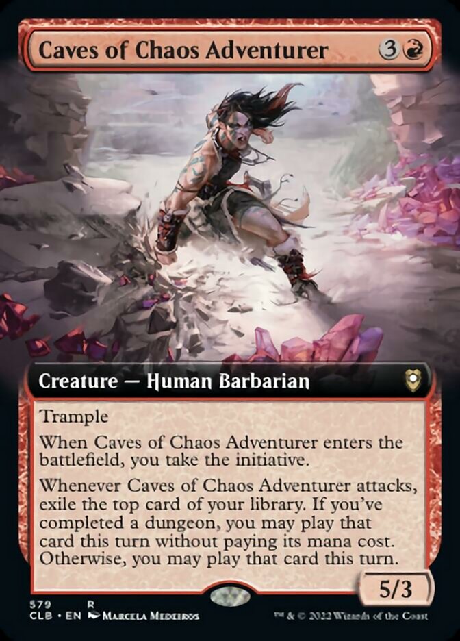 Caves of Chaos Adventurer (Extended Art) [Commander Legends: Battle for Baldur's Gate] | Tables and Towers