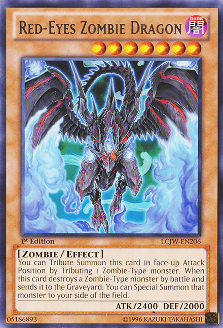 Red-Eyes Zombie Dragon [LCJW-EN206] Rare | Tables and Towers