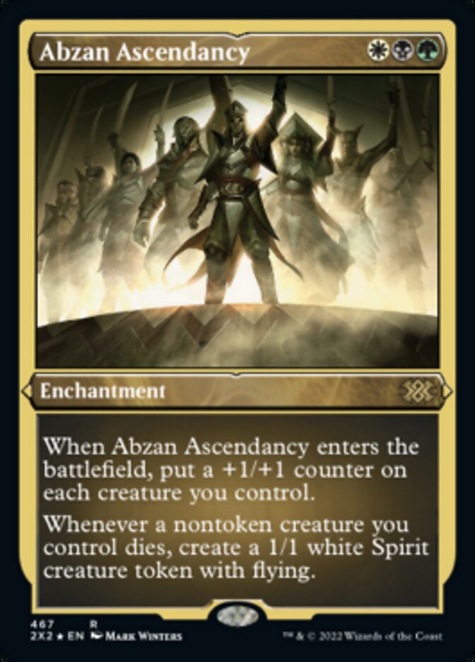 Abzan Ascendancy (Foil Etched) [Double Masters 2022] | Tables and Towers